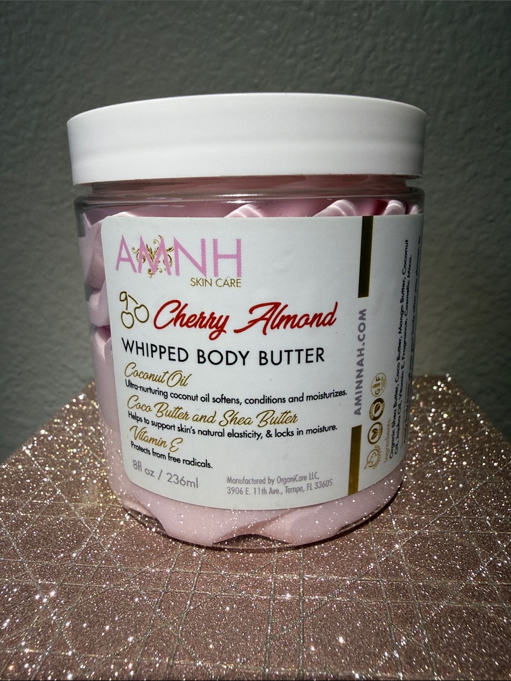 AMINAH Cherry Almond Whipped Body Butter